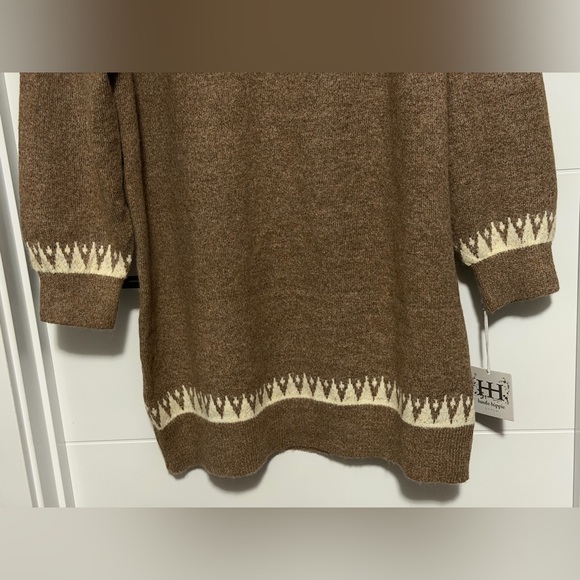 ✨NWT✨Haute Hippie: Long Sleeve Cowl Sweater Dress (ptp approx 24in) -Size Large - Picture 3 of 8
